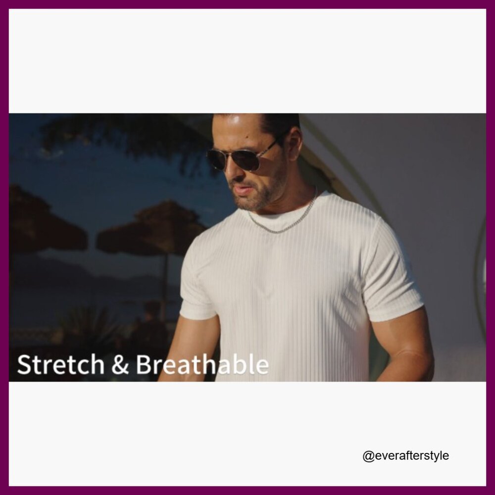 Polyester Spandex Blend Cooling Soft Stretch Fitt… - image 6